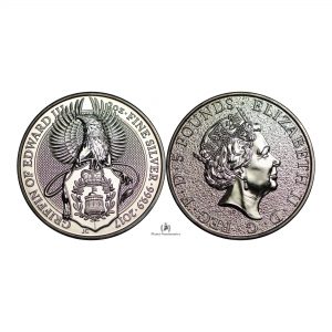 Great Britain, 2017 2 oz Silver Queen's Beast (Griffin of Edward III) Coin .9999 Fine, BU