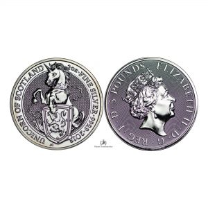Great Britain, 2018 2 oz Silver Queen's Beast (Unicorn of Scotland) Coin .9999 Fine, BU