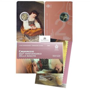 San Marino, 2021 2 Euro, Caravaggio, Blister BU