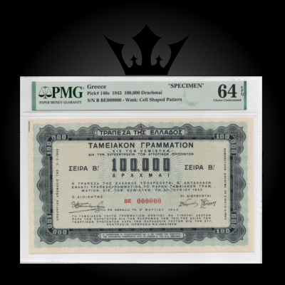 1943-100.000-drachmai-specimen-pmg-64-epq-greece-banknotes-planetnumismatics.obv.1