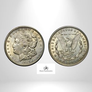 USA, 1921-D Morgan Dollar, Silver, AU