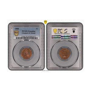 USA, 1888 1 Cent, Indian Head, PCGS AU Details Cleaned