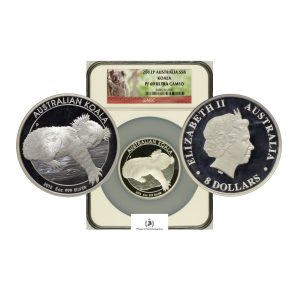 Australia, 2012-P 8 Dollars, Koala, Silver 5oz, NGC PF69 ULTRA CAMEO
