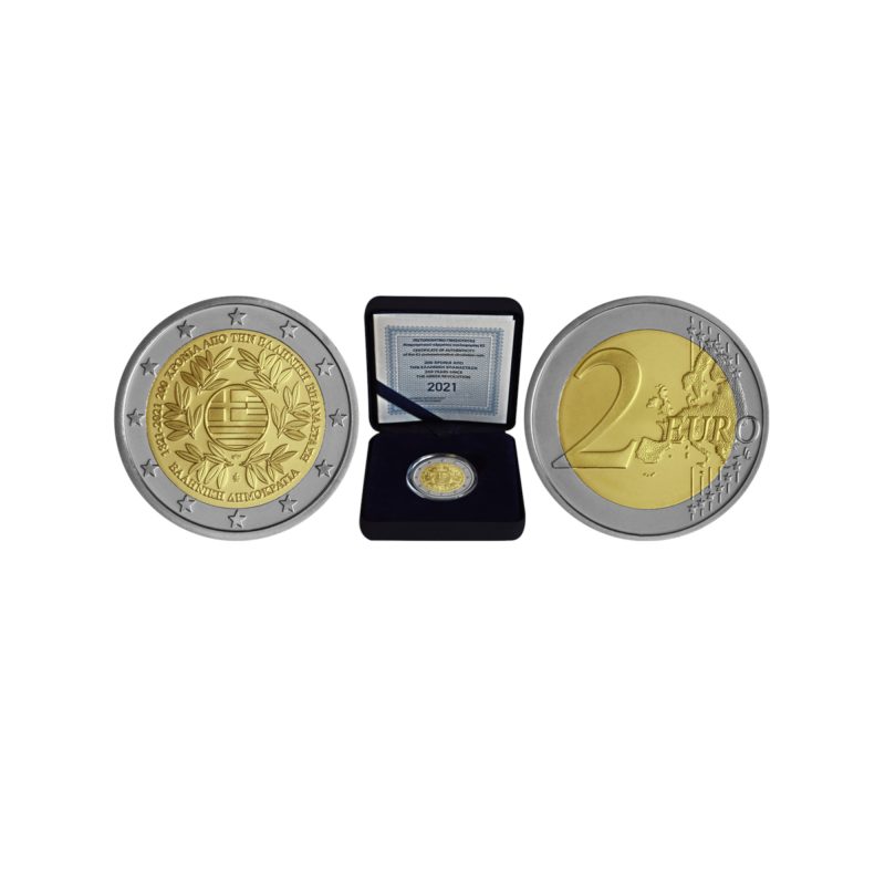 Greece, 2021 2 Euro, 200 Years since the Greek Revolution, Proof