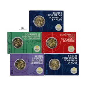 France, 2021 2 Euro, Olympic Games Paris 2024, BU in Coincards