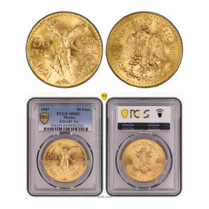 Mexico, 1947 50 Pesos, Centenario, Gold, PCGS MS65