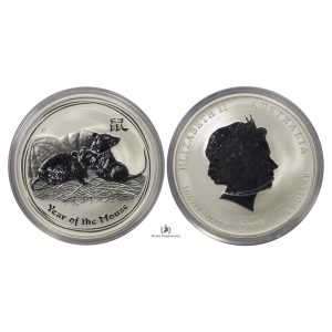 Australia, 2008 Silver 1 oz, Year of the Mouse, BU
