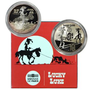 France, 2021 10 Euro, Lucky Luke, Silver, Proof