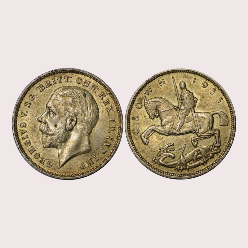 Great Britain, 1935 Crown, Silver Jubilee, XF