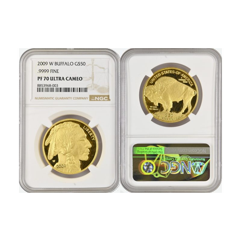 USA, 2009-W 50 Dollars, American Buffalo, Gold .9999, NGC PF70 UCAM